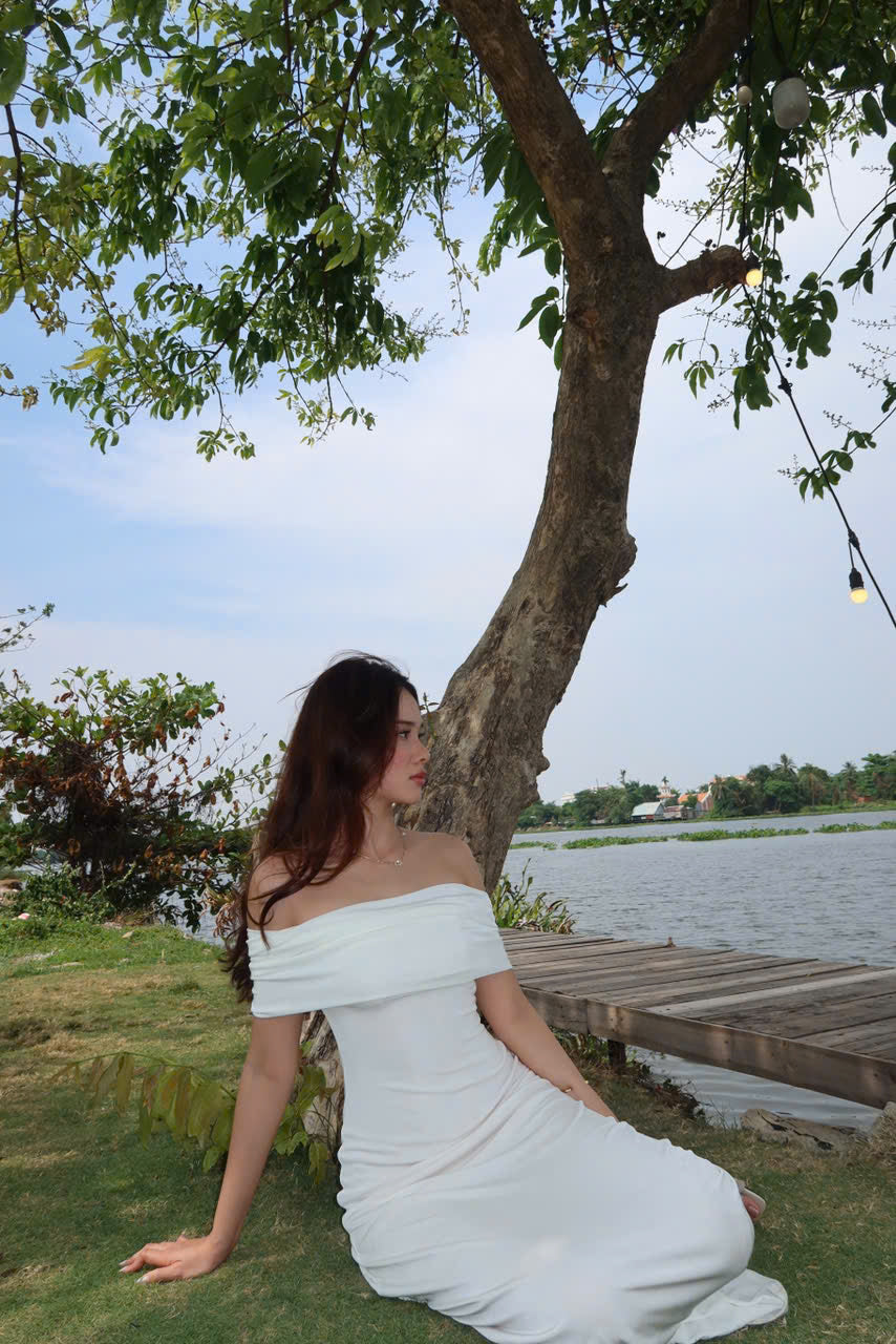 Charlotte dress - off the shoulder maxi