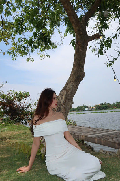 Charlotte dress - off the shoulder maxi