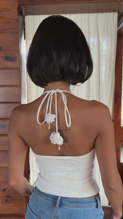 Whisper top rose details